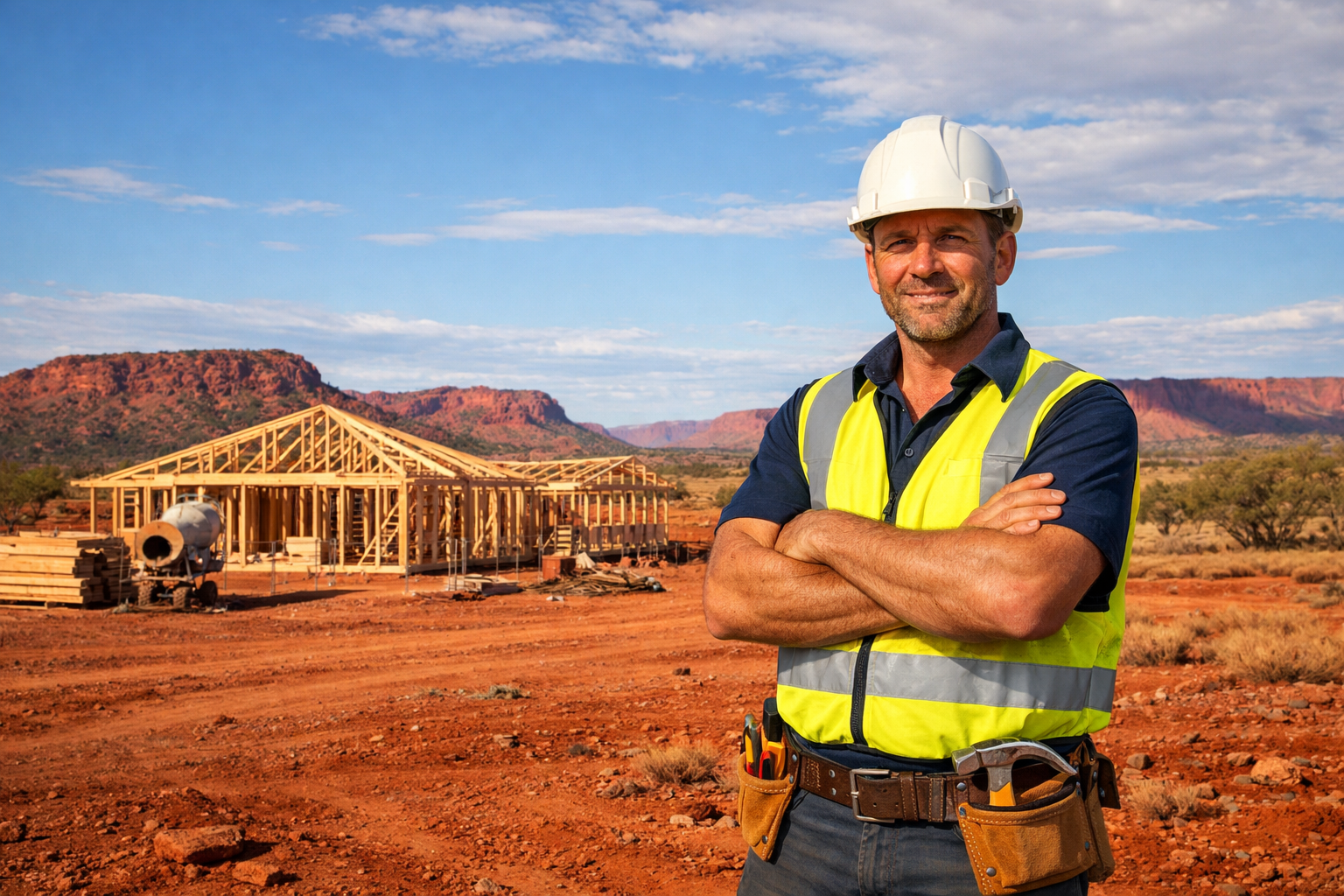 Builder on site in Central Queensland